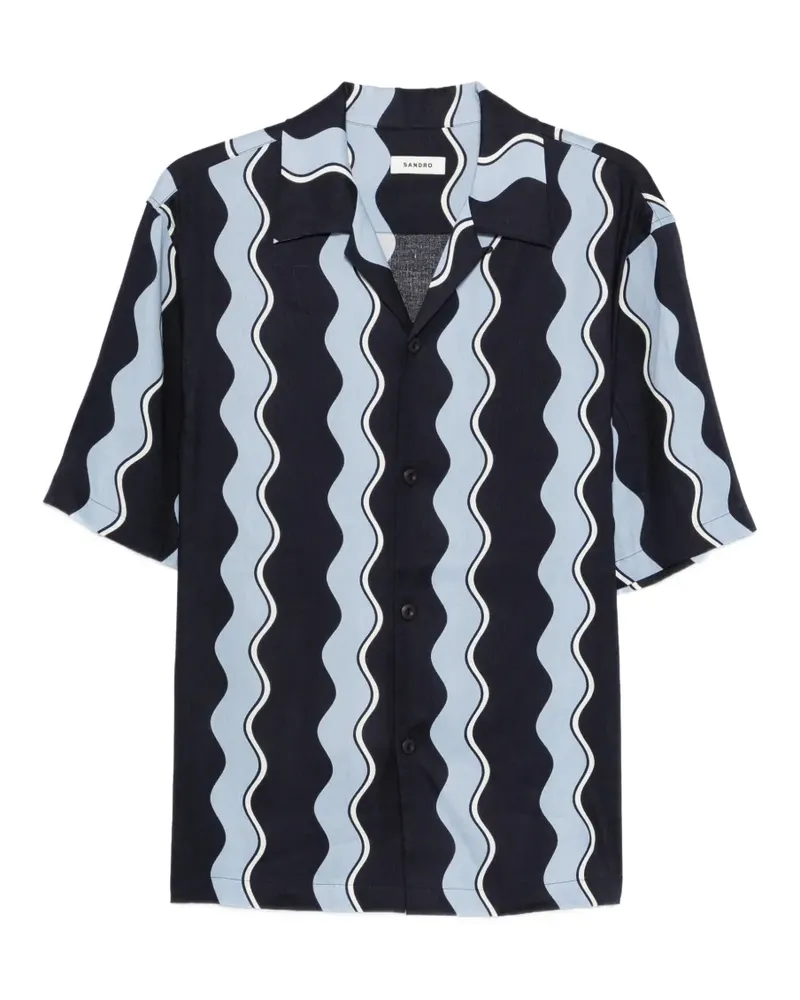 Sandro Klassisches Hemd - Blau Blau