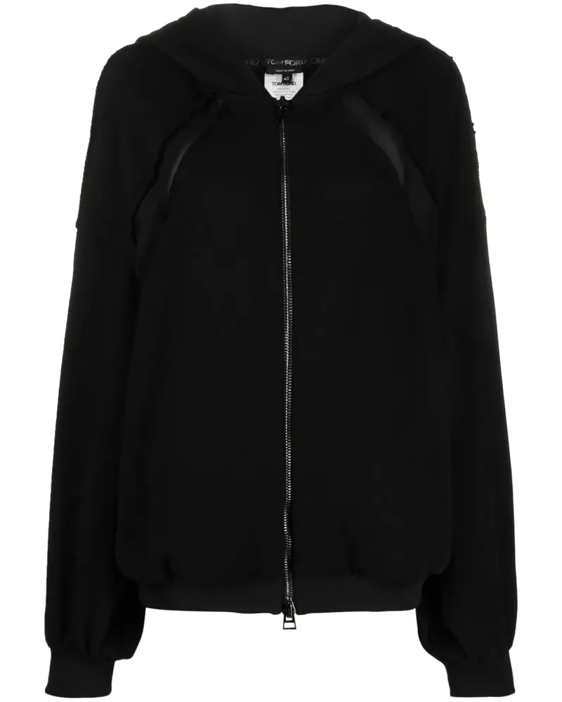 Tom Ford Hoodie mit Einsatz - Schwarz Schwarz