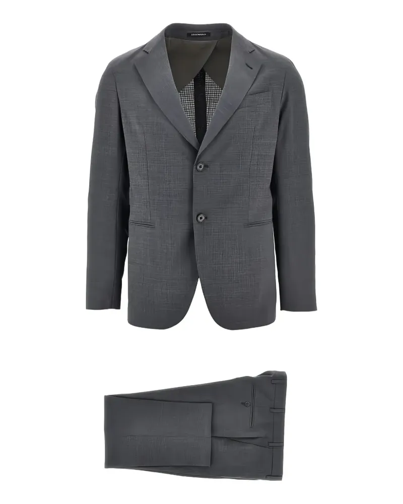 Emporio Armani single-breasted notched-lapel suit - Grau Grau