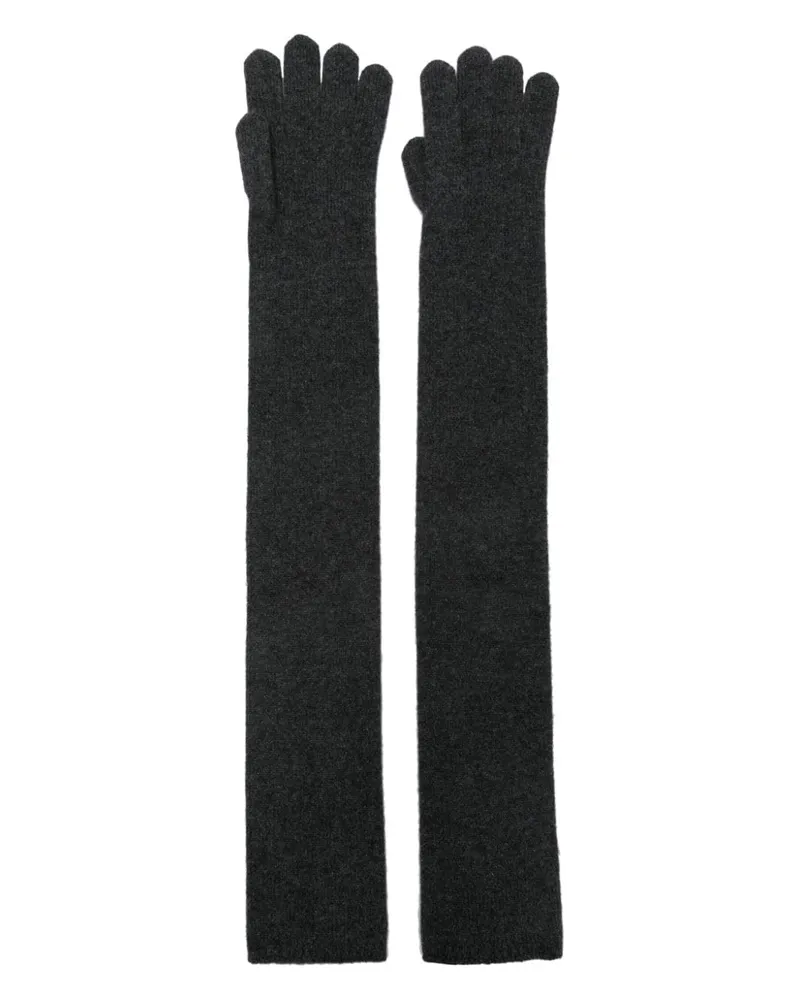 Max Mara Handschuhe aus Kaschmir - Grau Grau