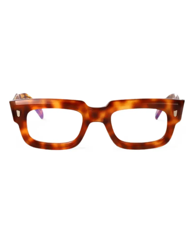 Cutler and Gross Eckige Brille in Schildpattoptik - Braun Braun