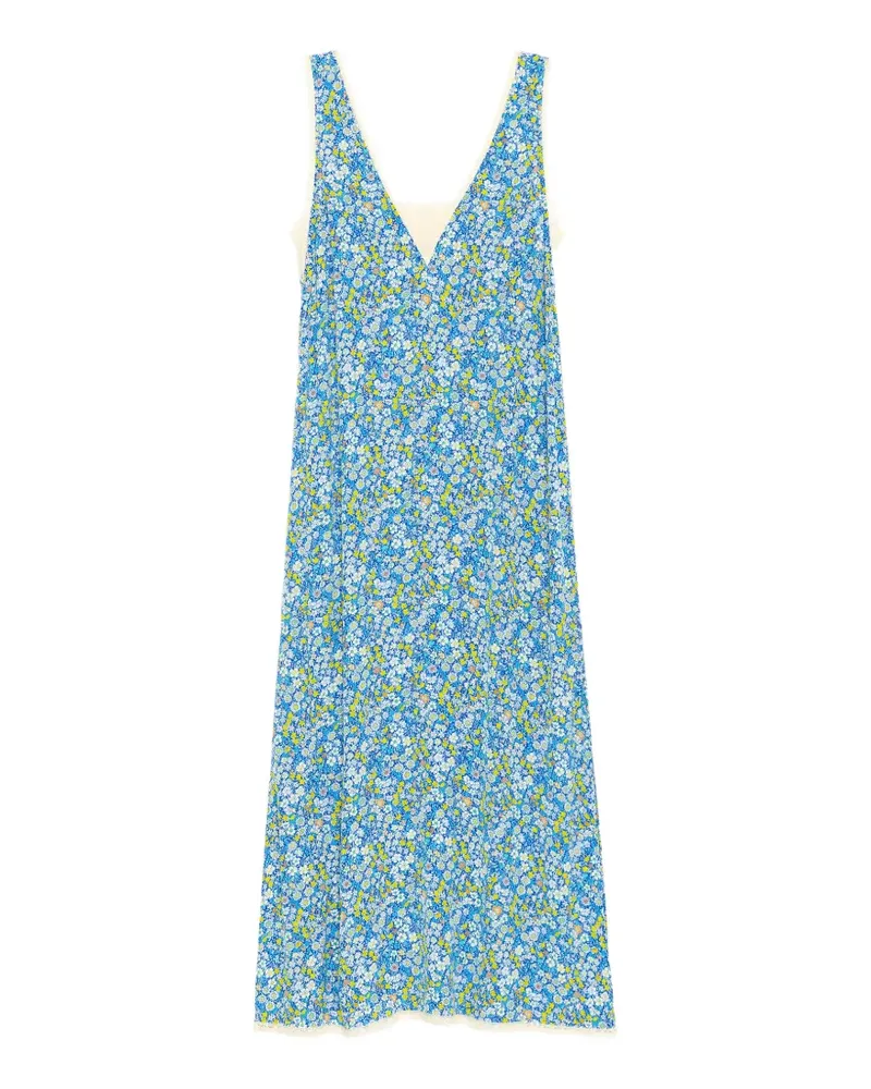 Zadig & Voltaire Renzo floral-print midi dress - Blau Blau
