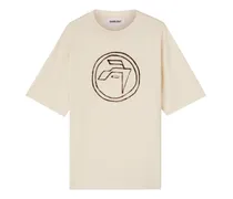 T-Shirt aus Bio-Baumwolle mit Emblem-Print