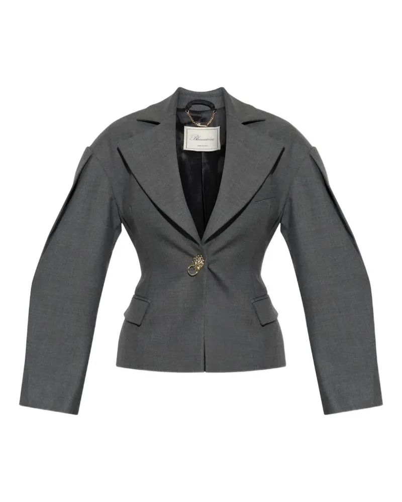 Blumarine lion-head-button jacket - Grau Grau