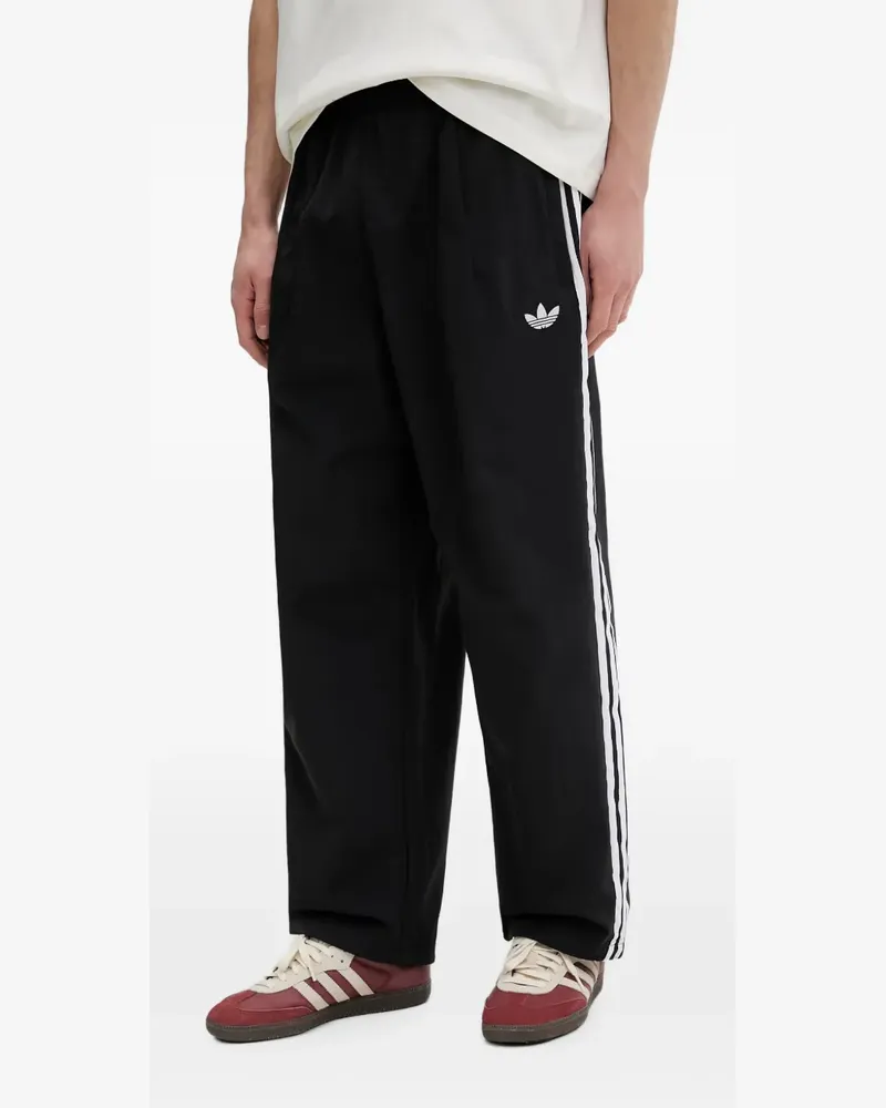 adidas side-stripe track pants - Schwarz Schwarz
