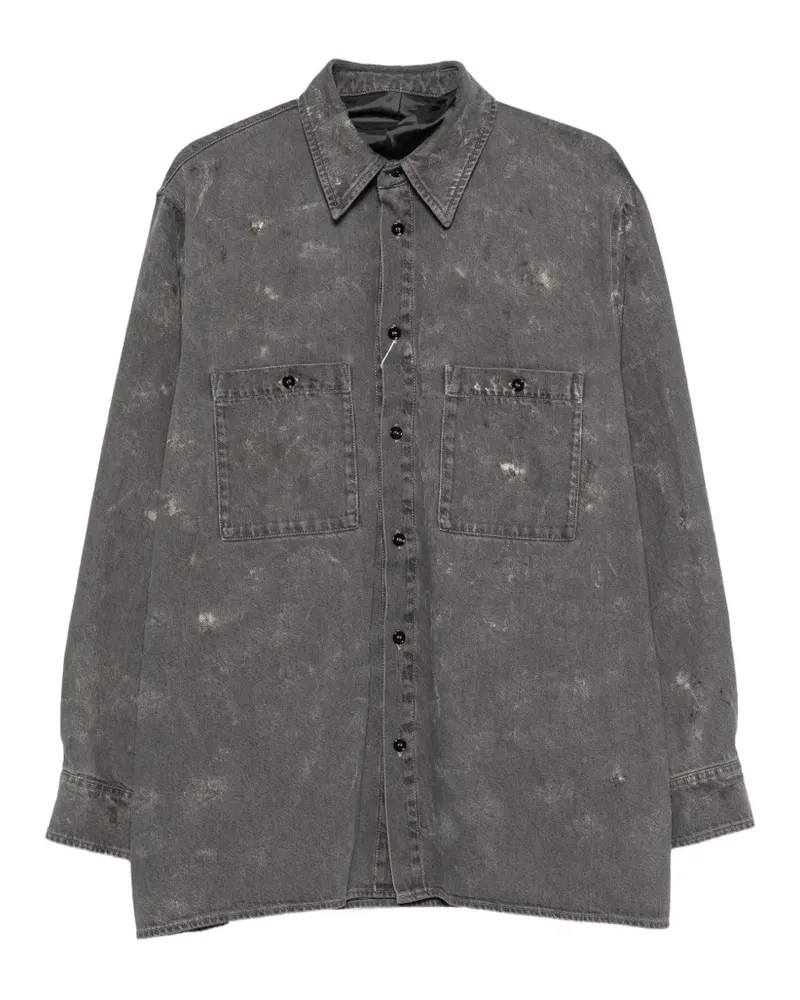 Maison Margiela distressed denim jacket - Grau Grau