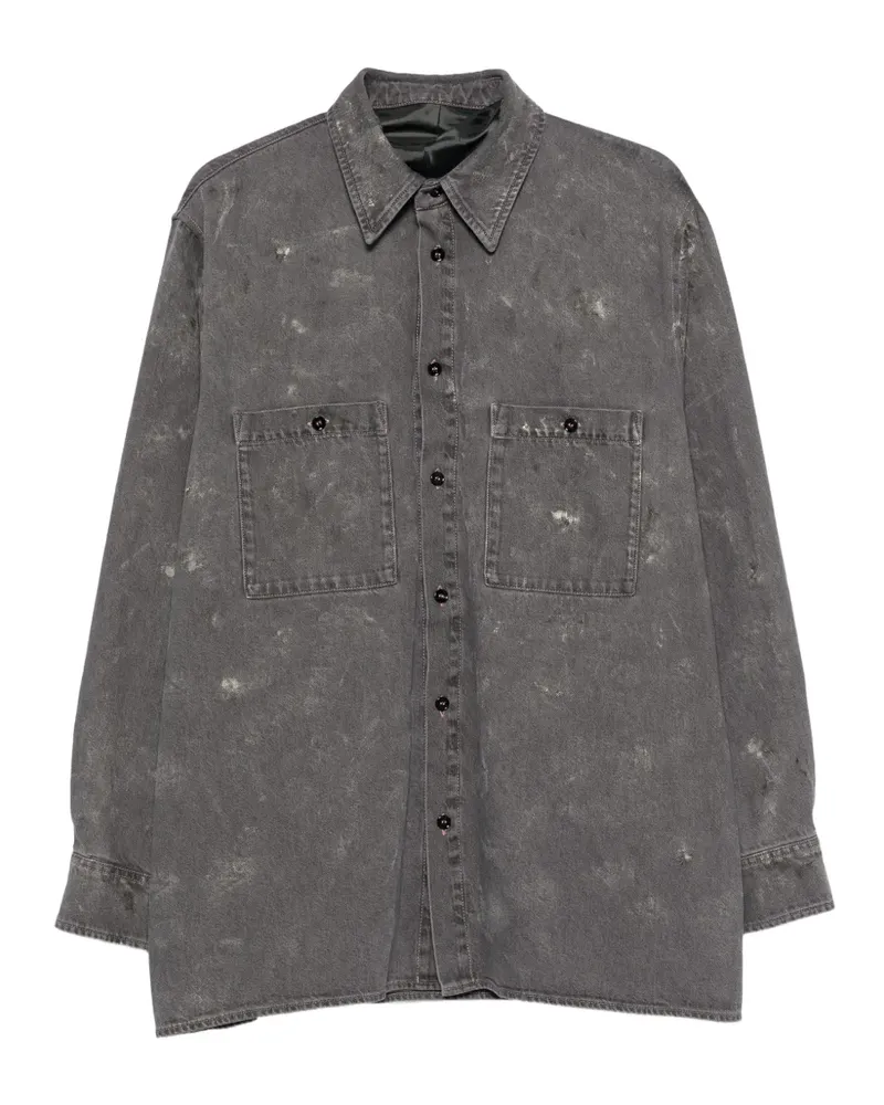 Maison Margiela Jeansjacke im Distressed-Look - Grau Grau
