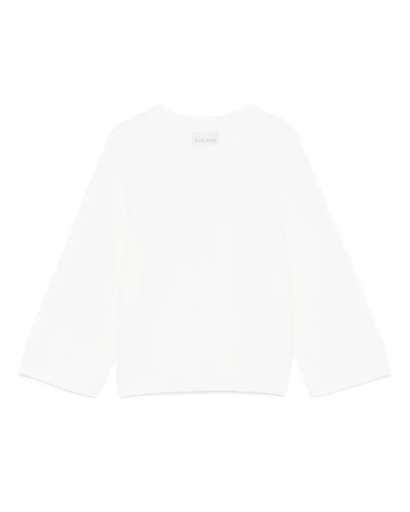 forte_forte Gerippter Pullover - Weiß Weiß