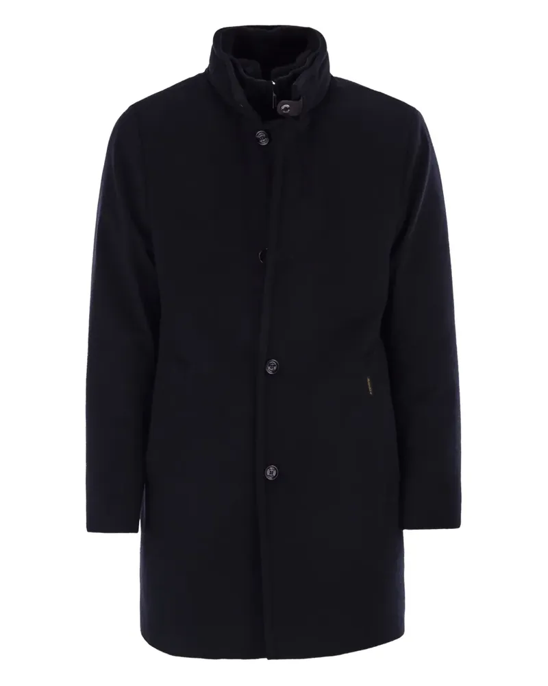 MOORER Bond Mantel mit Knopfverschluss - Blau Blau