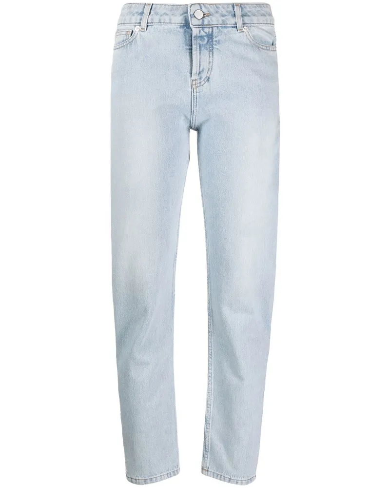 Alexandre Vauthier Slim-Fit-Jeans mit geradem Bein Blau