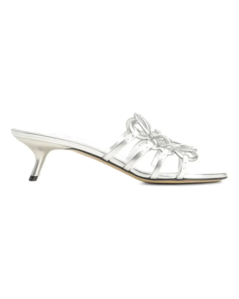Loewe Anagram Petal Sandalen - Silber Silber