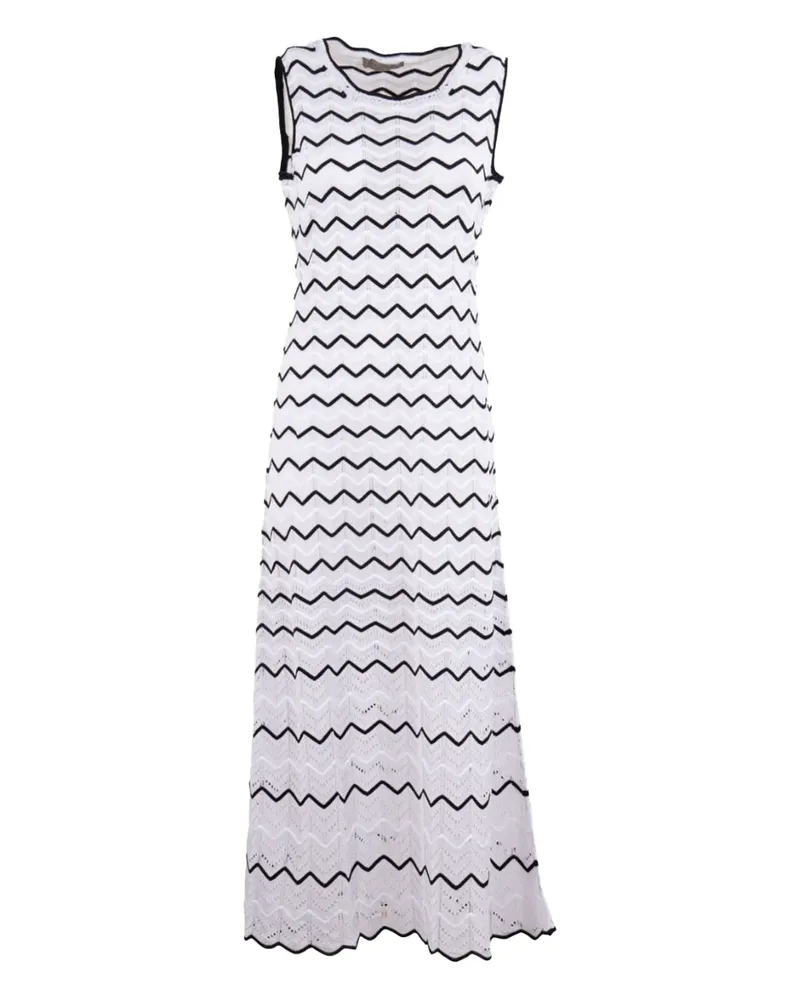 D.EXTERIOR Gestricktes Kleid - Weiß Weiß