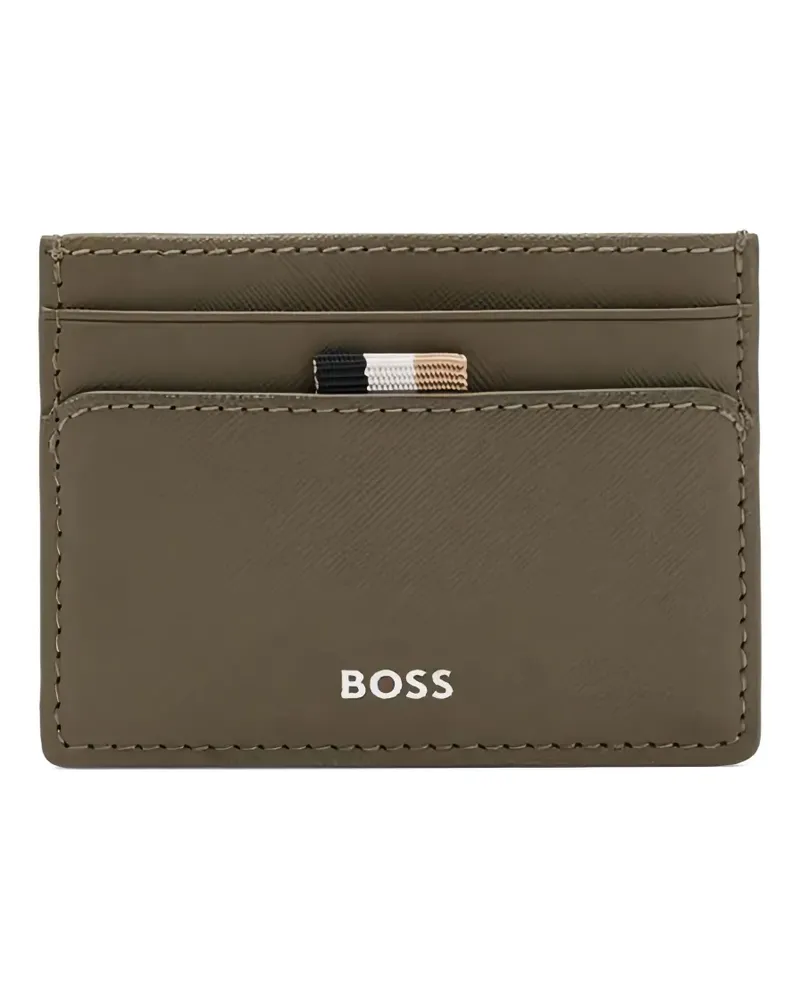 HUGO BOSS Kartenetui mit Logo-Stempel - Grün Grün