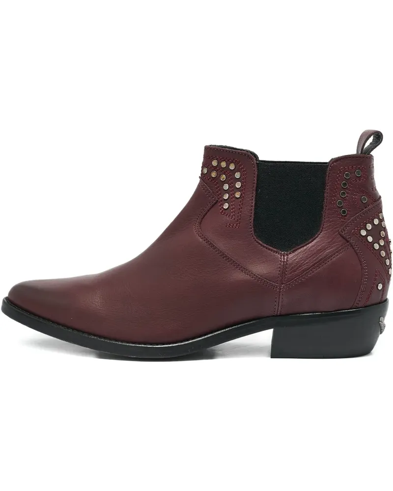 Zadig & Voltaire Stiefel mit Nieten - Rot Rot