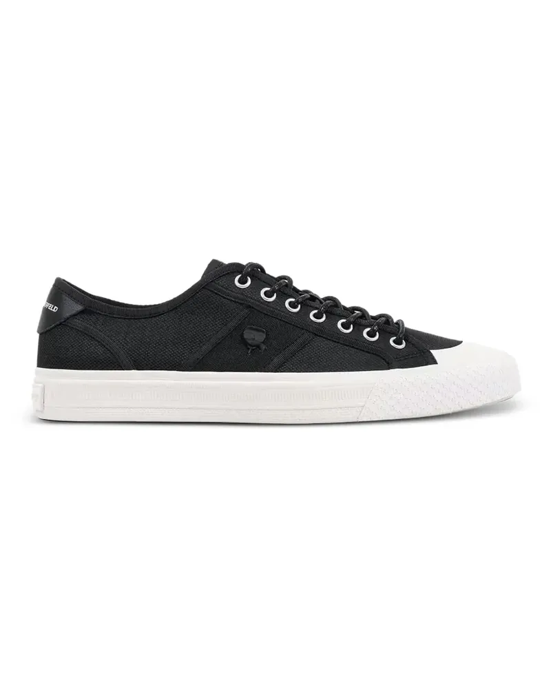 Karl Lagerfeld logo-patch lace-up sneakers - Schwarz Schwarz