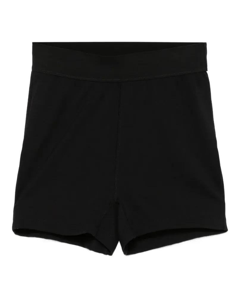 WARDROBE.NYC Shorts mit hohem Bund - Schwarz Schwarz