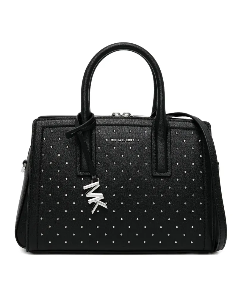 Michael Kors Kleine Laila Satchel-Tasche mit Nieten - Schwarz Schwarz
