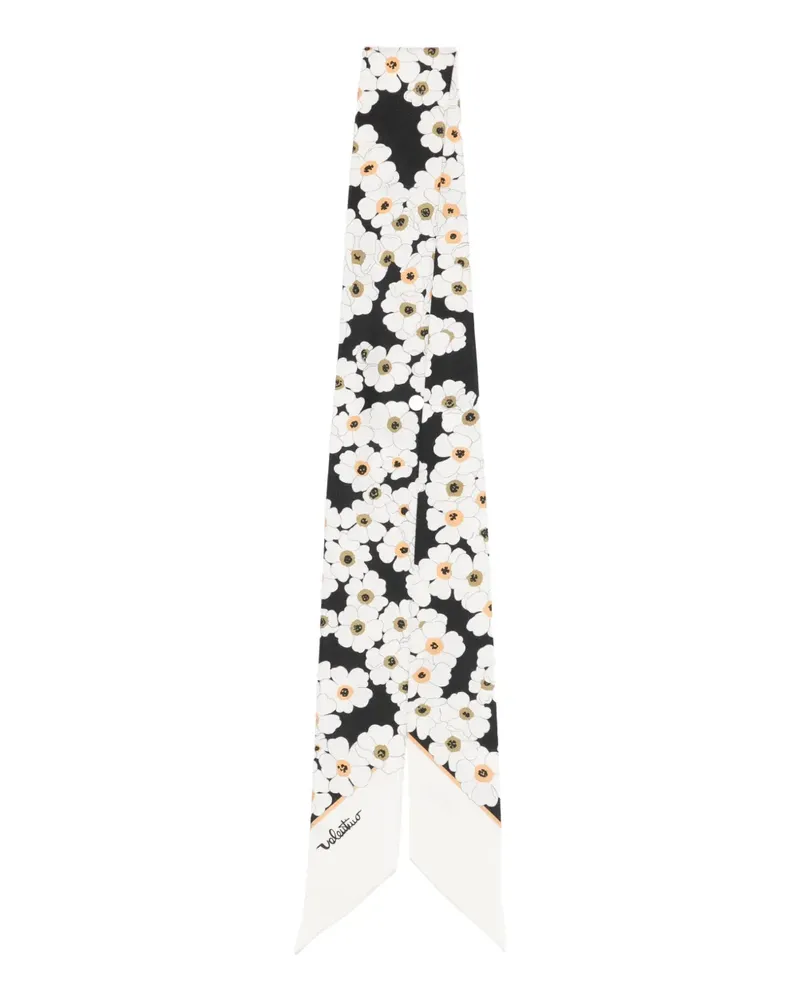 Valentino Garavani floral-print scarf - Schwarz Schwarz