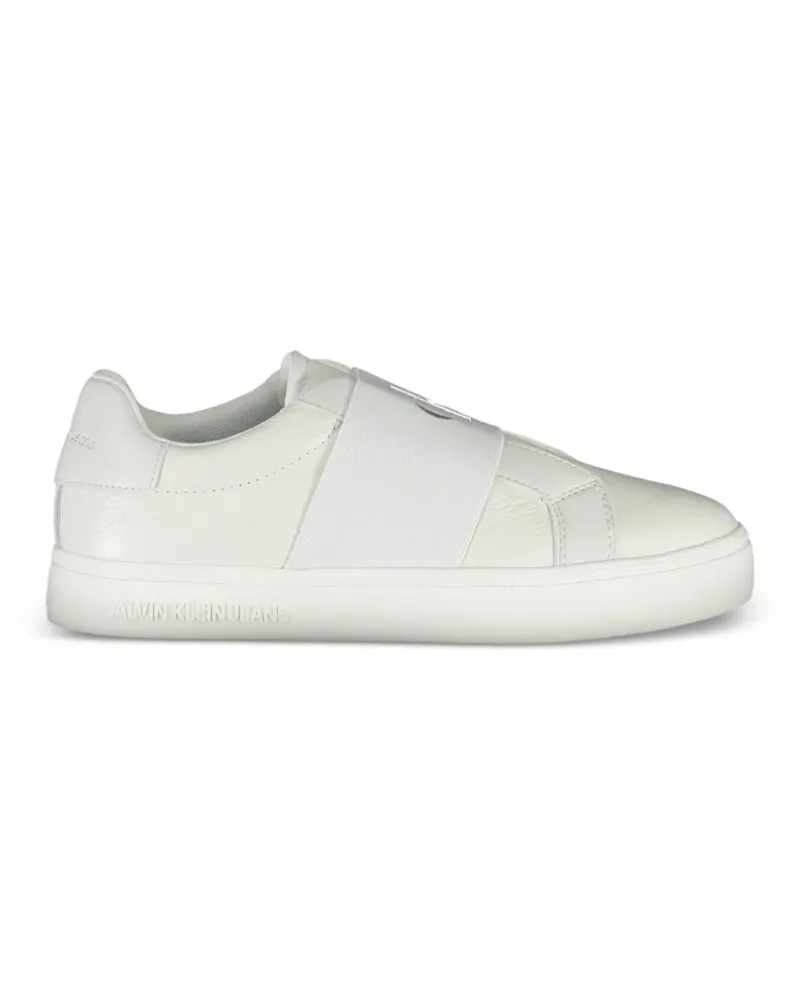 Calvin Klein logo-strap slip-on sneakers - Weiß Weiß