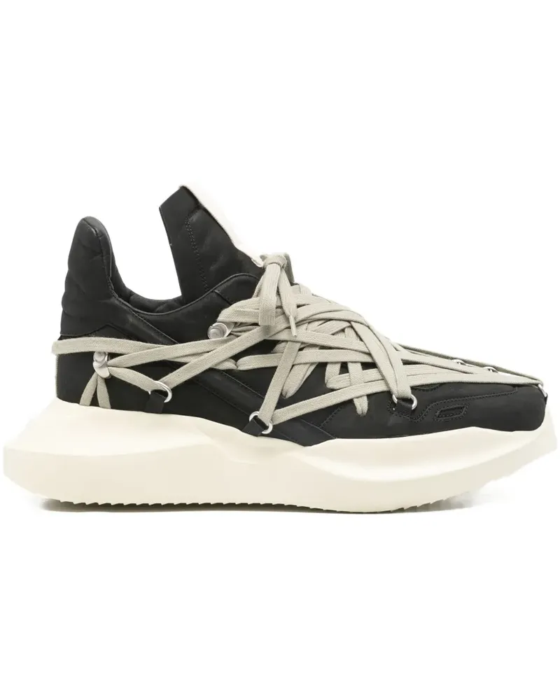 Rick Owens lace-up sneakers - Schwarz Schwarz