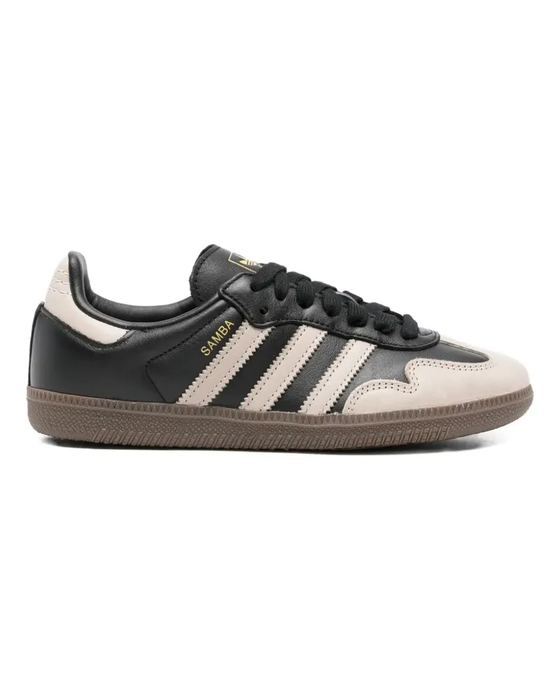 adidas Samba Sneakers mit Schnürung - Schwarz Schwarz