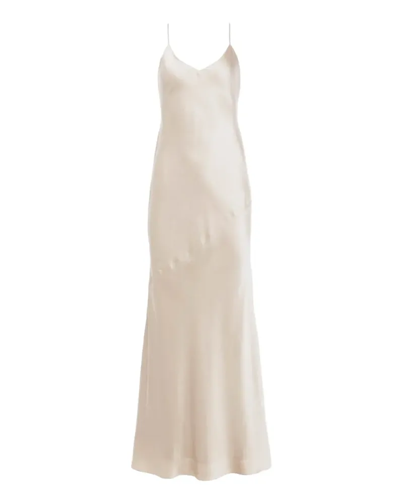 L'Agence Serita silk slip dress - Nude Nude