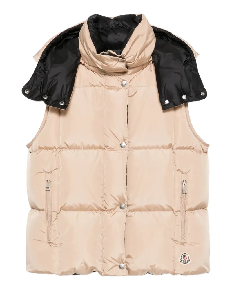 Moncler Wattierte Macareux Weste - Nude Nude