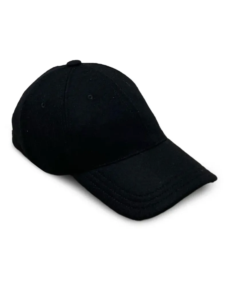 Saint Laurent Baseballkappe aus Filz - Schwarz Schwarz