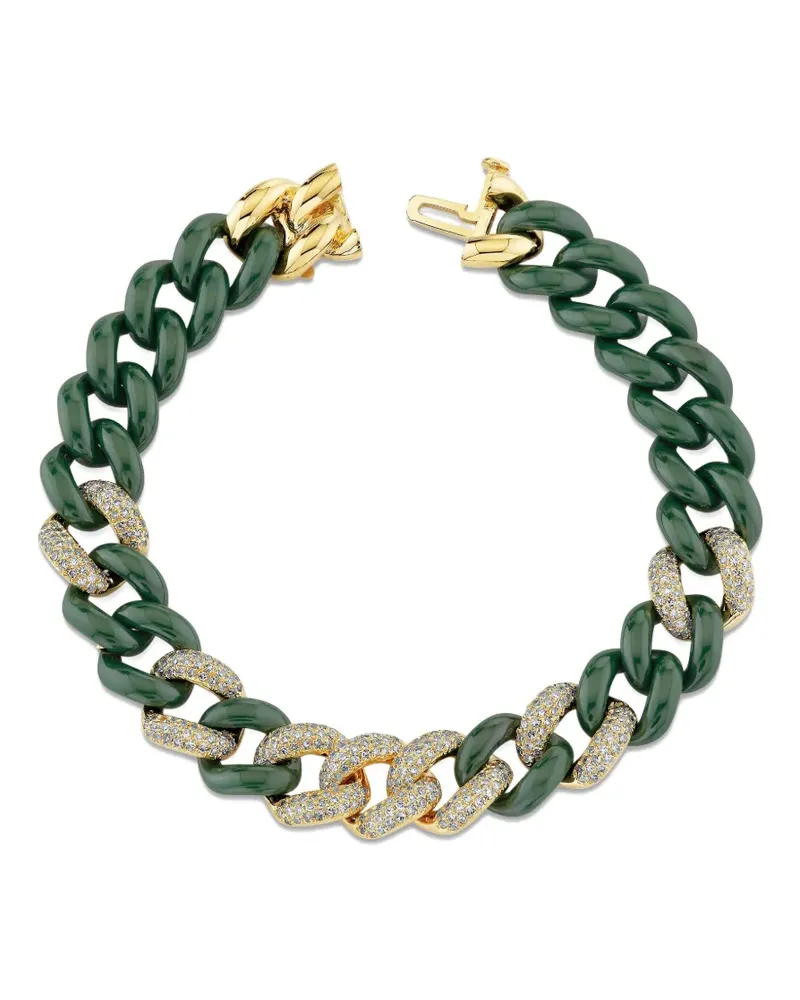 SHAY 18kt Essential Link Gelbgoldarmband mit Diament Gold