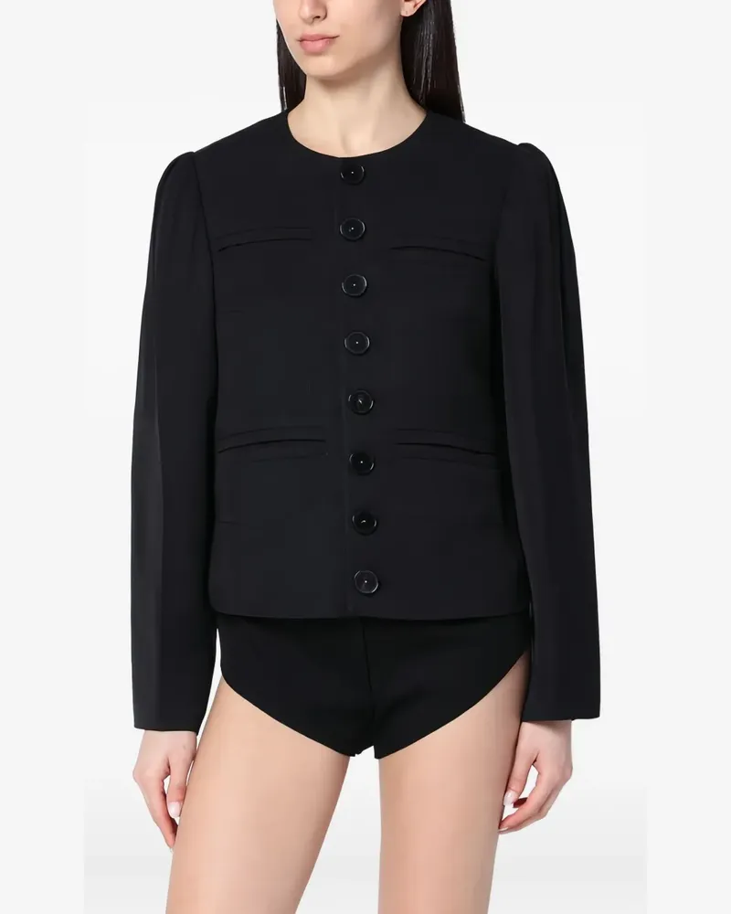 Namacheko Kragenlose Jacke - Schwarz Schwarz