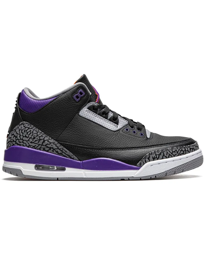 Jordan Air  3 Court Purple' Sneakers - Schwarz Schwarz