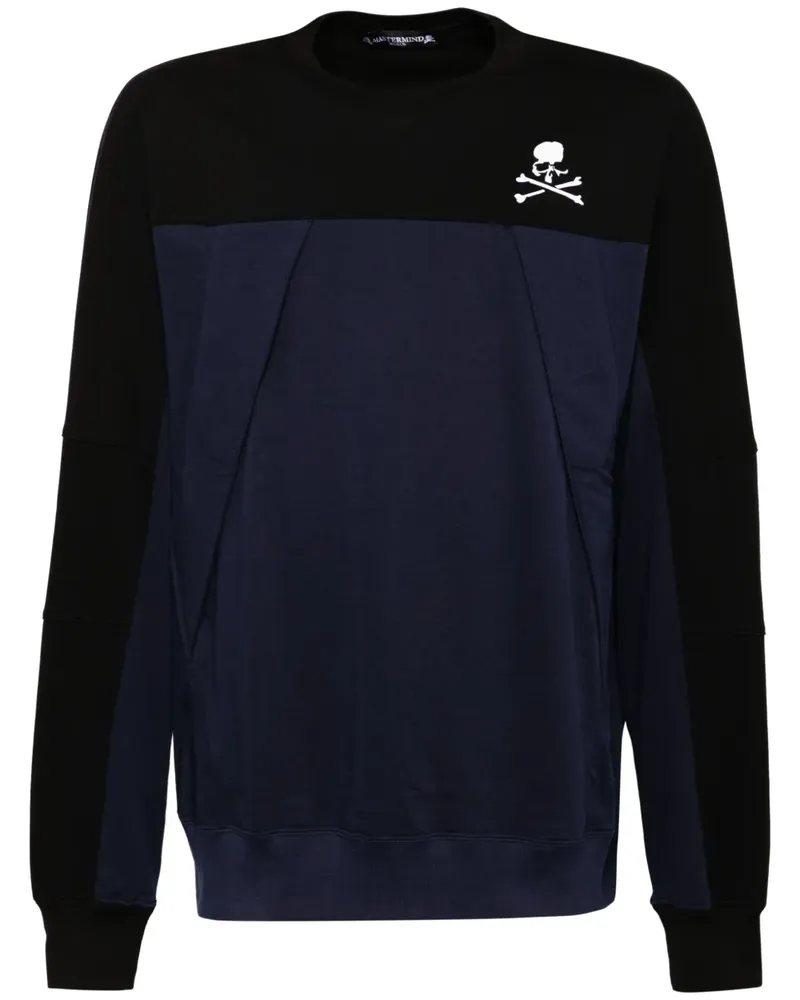 Mastermind World Sweatshirt mit Logo-Print - Blau Blau