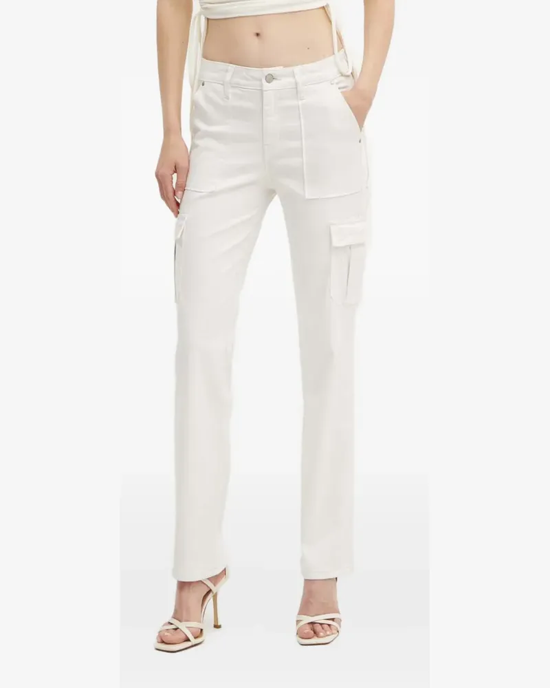 Guess Cargohose mit geradem Bein - Weiß Weiß