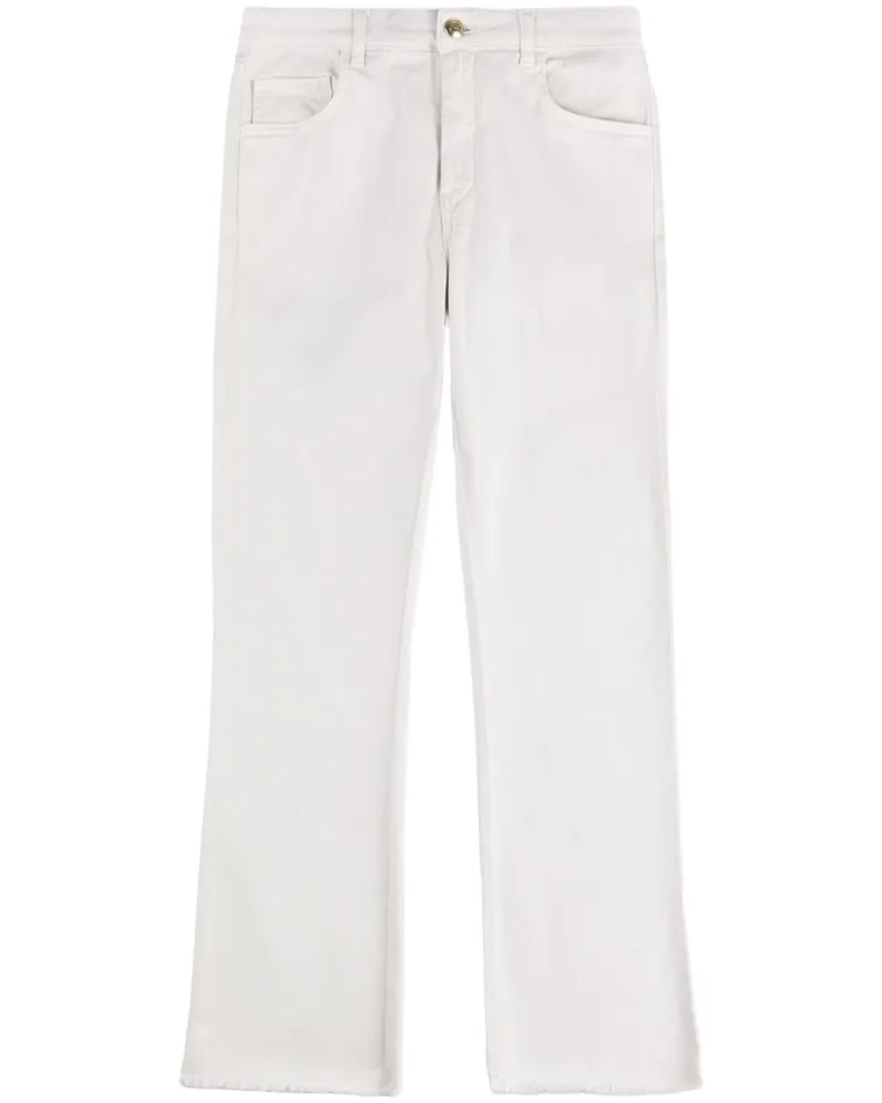 Fay Klassische Cropped-Jeans - Weiß Weiß