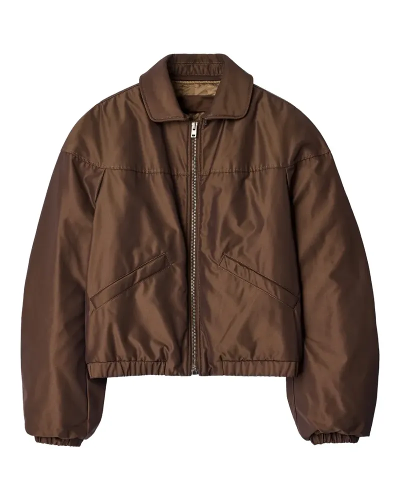 Christophe Lemaire Gesteppter Blouson aus wasserabweisendem Canvas - Braun Braun