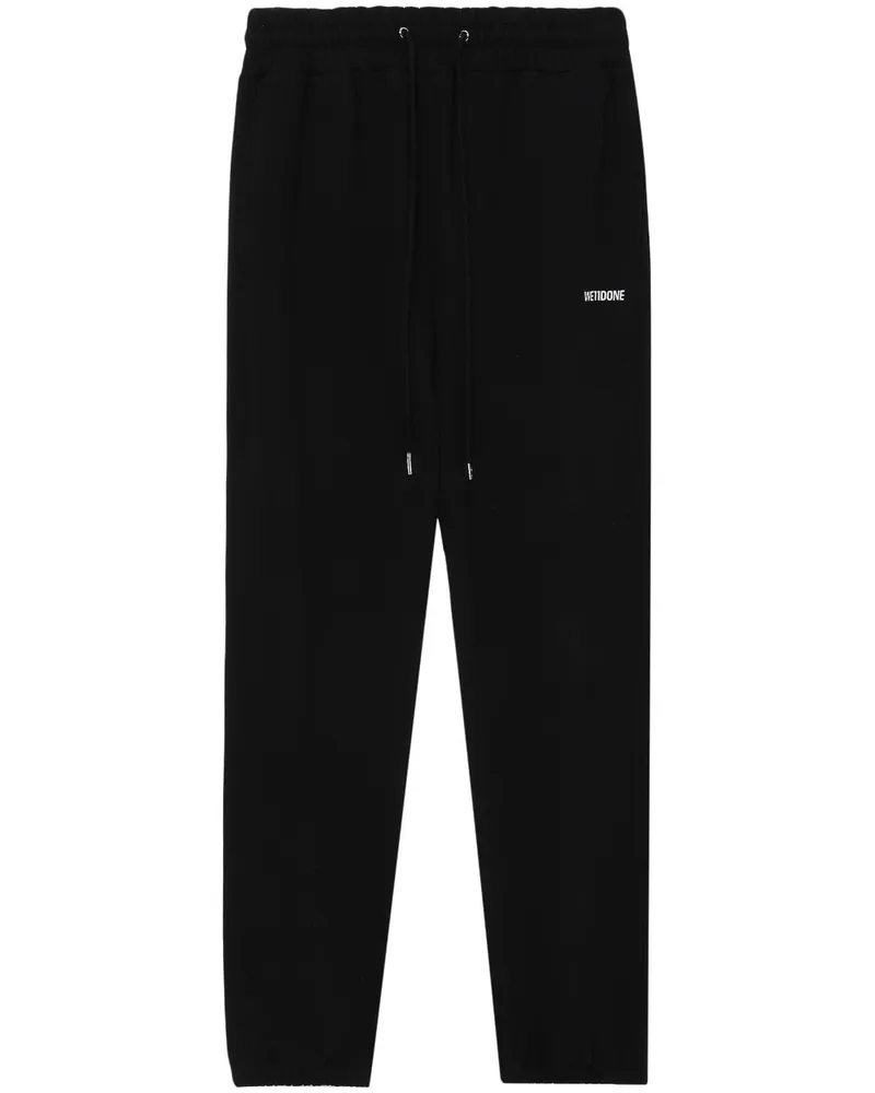 WE 11 DONE Jogginghose mit Logo-Print - Schwarz Schwarz