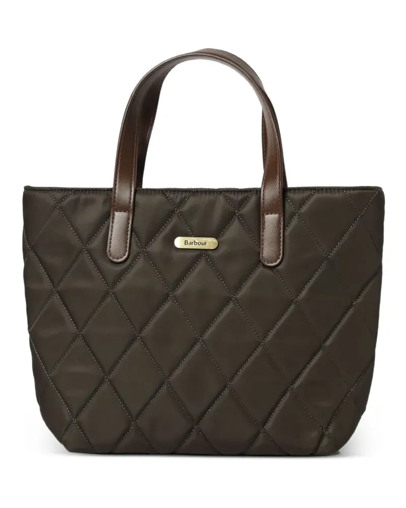 Barbour Shopper mit Steppung - Grün Grün