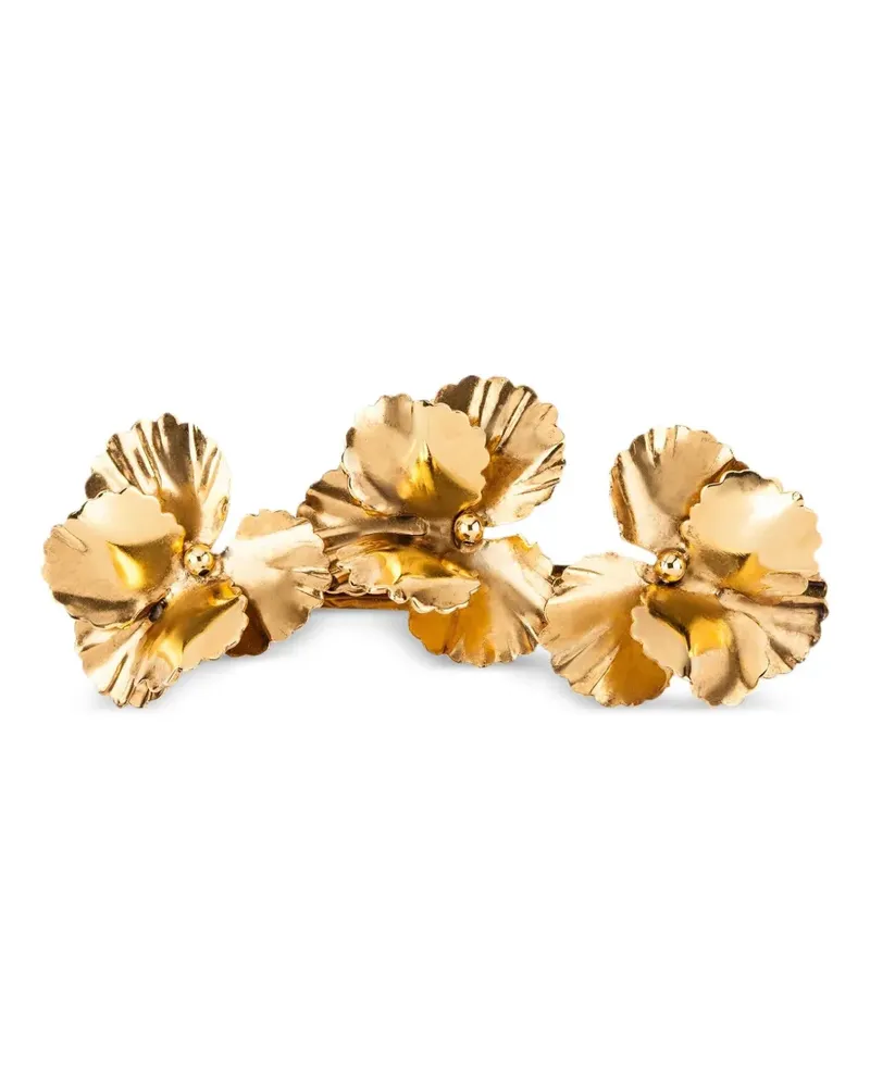Jennifer Behr Pansy Flower Haarnadel - Gold Gold