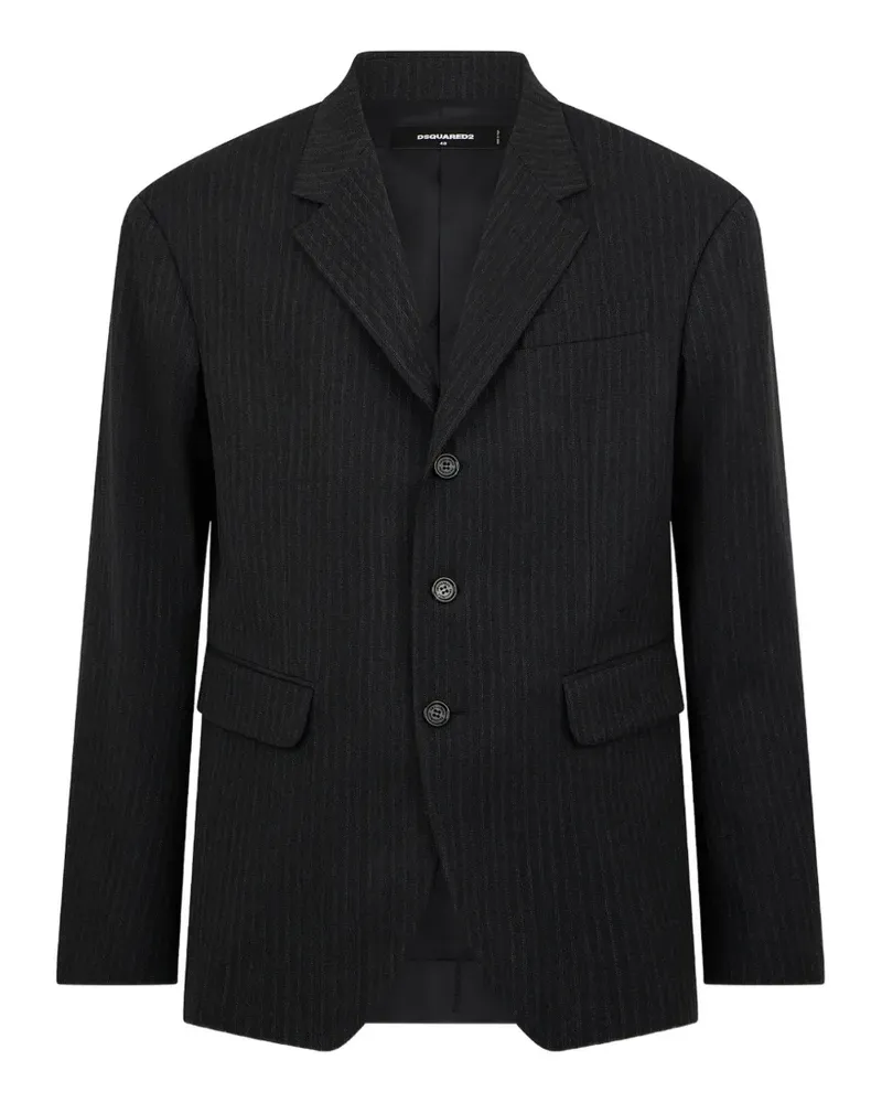 Dsquared2 Osaka Blazer mit Nadelstreifen - Schwarz Schwarz