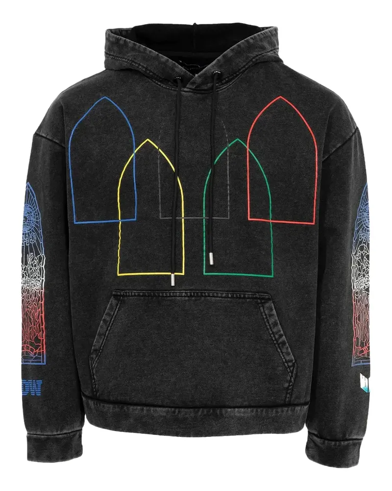 WHO DECIDES WAR Intertwined Windows hoodie - Schwarz Schwarz