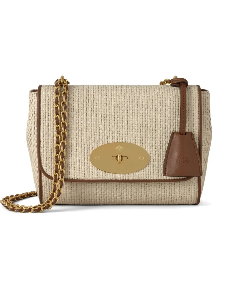 Mulberry Lily raffia shoulder bag - Nude Nude