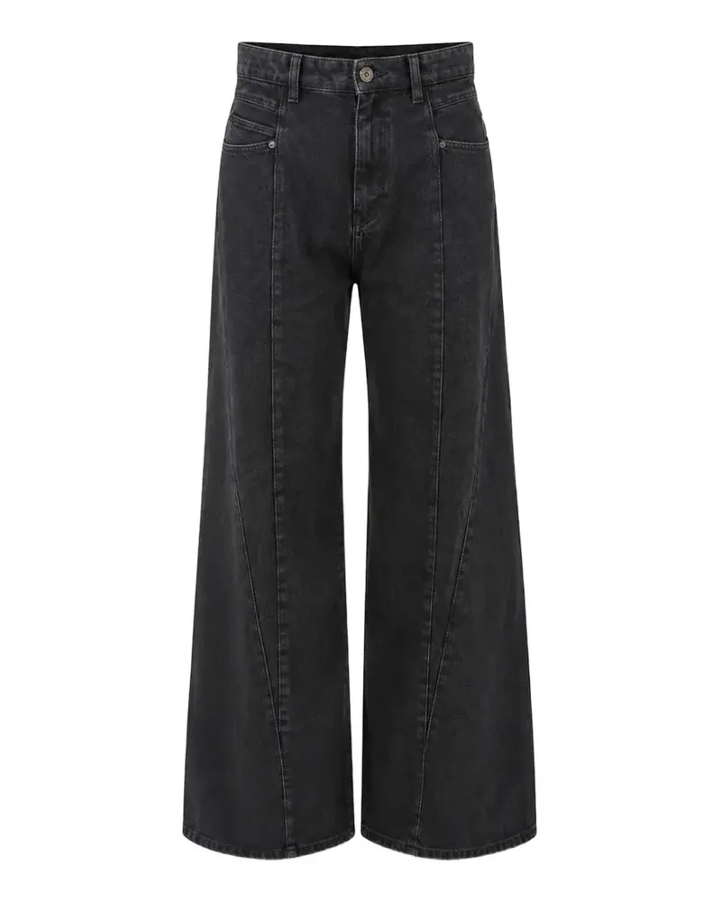 Maison Margiela cut-out waistband jeans - Grau Grau