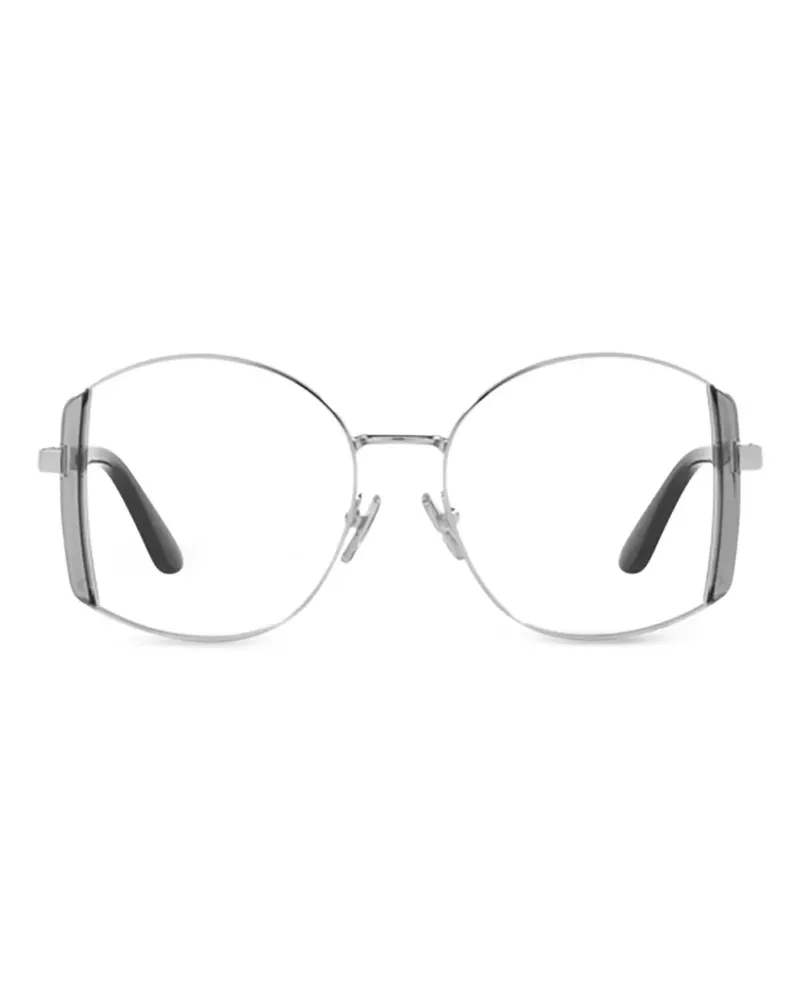 Vogue Brille mit geometrischem Gestell - Silber Silber