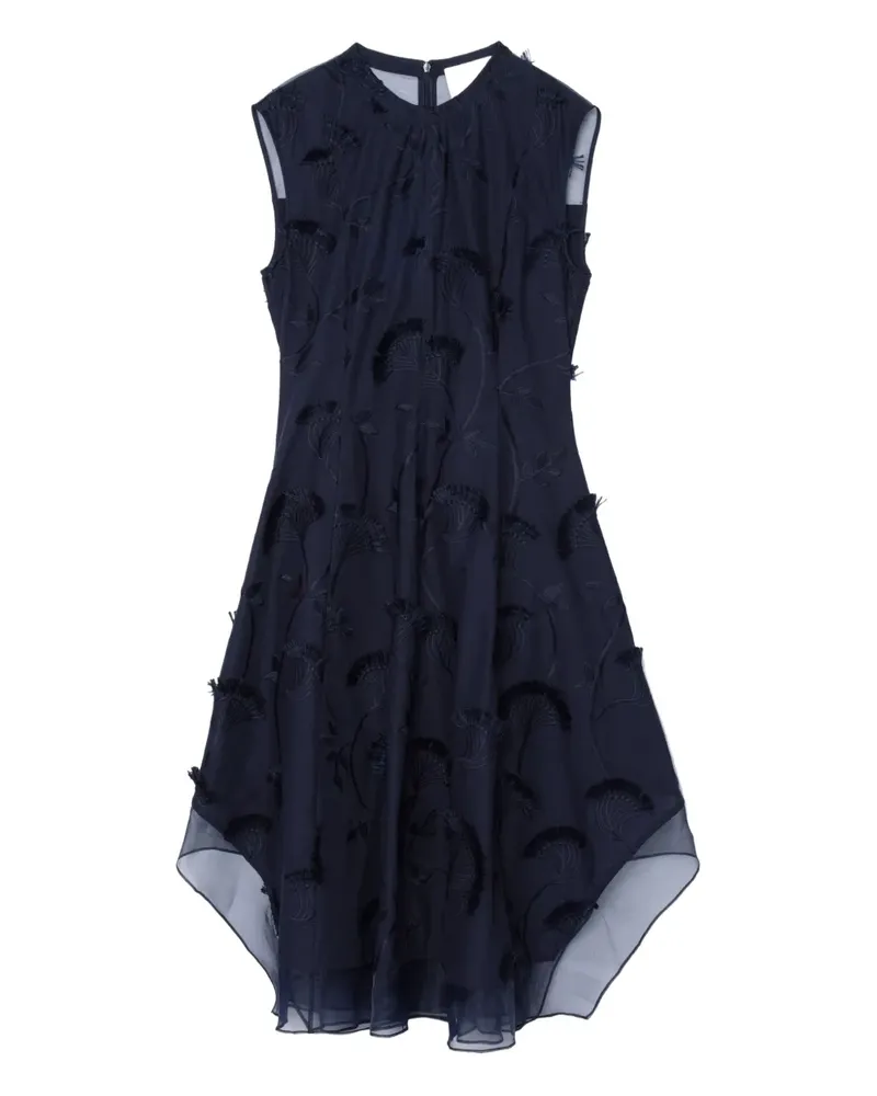 3.1 phillip lim Kleid mit Blumenstickerei - Blau Blau