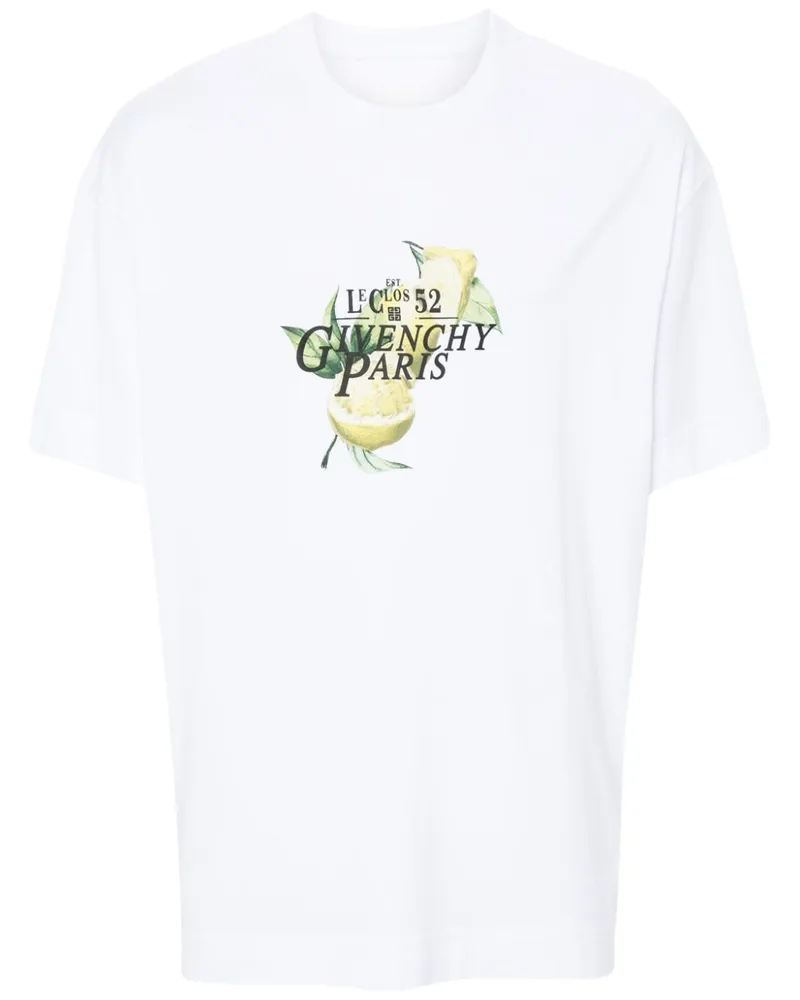 Givenchy T-Shirt mit Logo-Print - Weiß Weiß