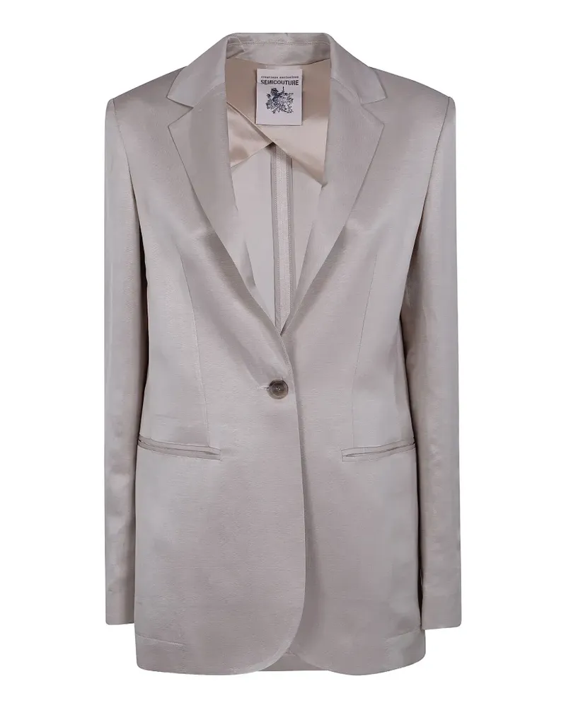 Semicouture Ebony single-breasted blazer - Nude Nude