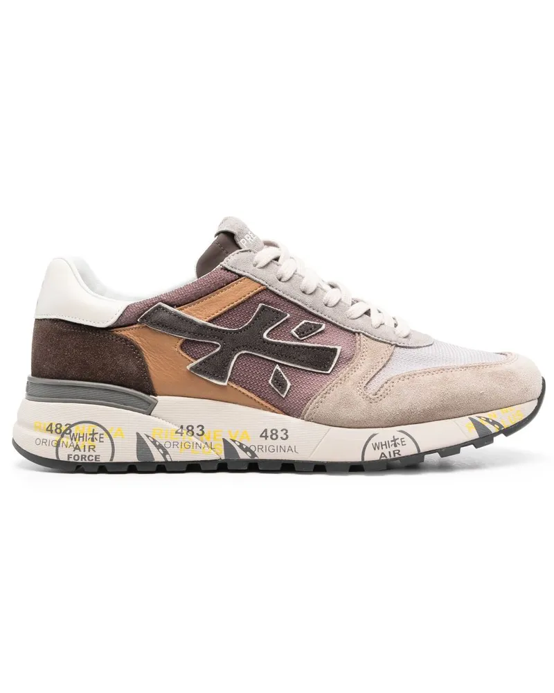 Premiata Mick Sneakers mit Logo-Patch Braun