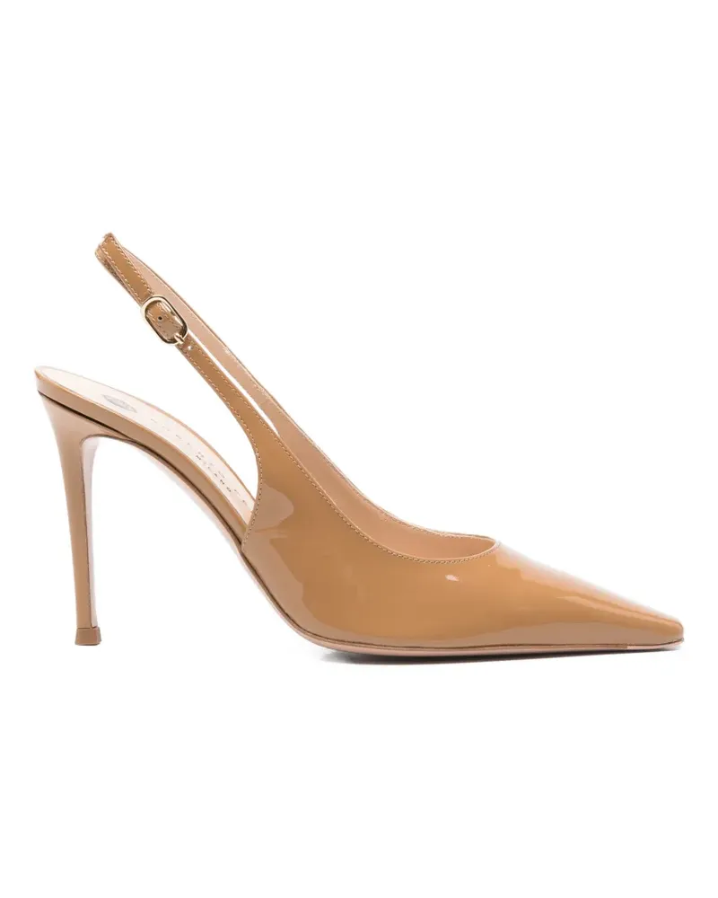 FESTA Milano leather slingback pumps - Braun Braun