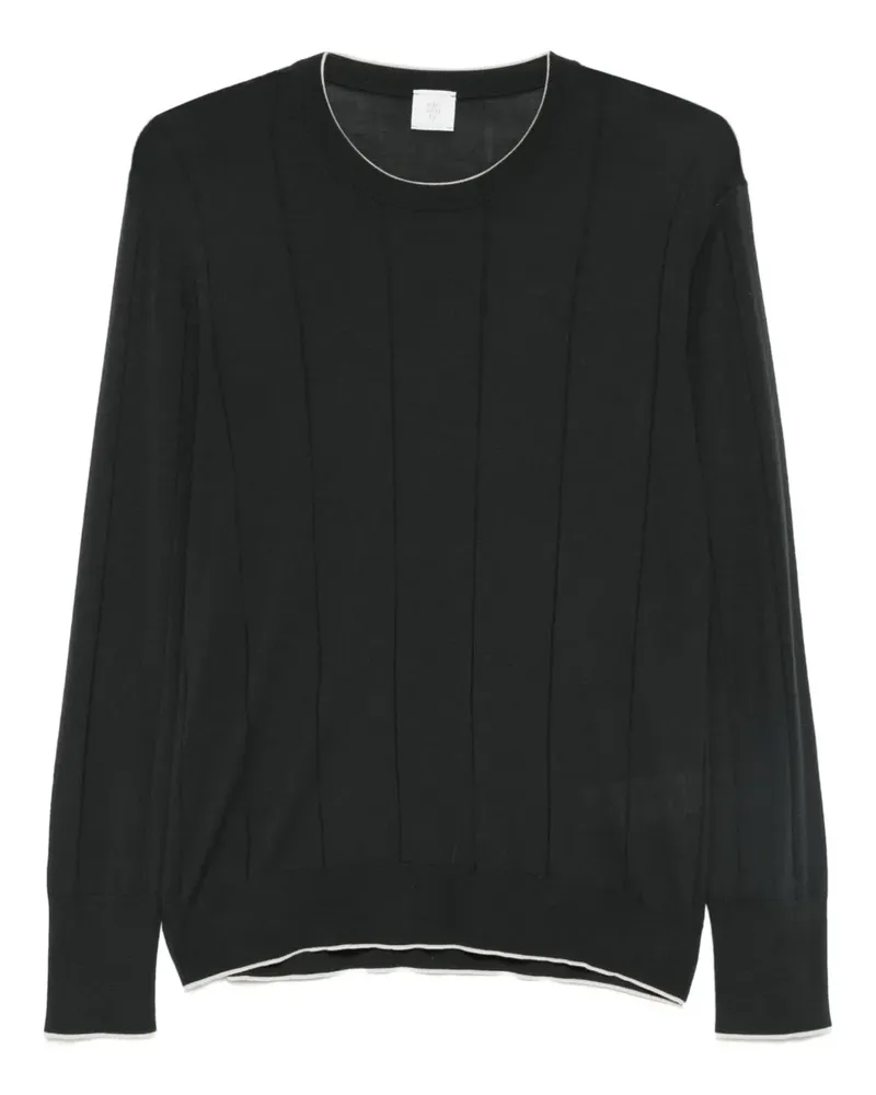 Eleventy Pullover mit Rundhalsausschnitt - Schwarz Schwarz