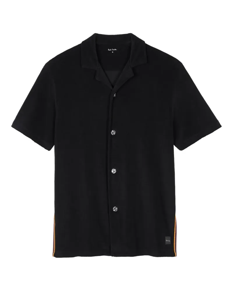Paul Smith Poloshirt mit Streifendetail - Schwarz Schwarz